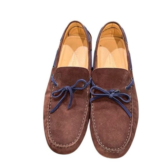 Viasinsa (Italy) Suede Leather Driving Loafers. Size 45/US 11.5 main image 4